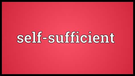 self sufficient in tagalog|Sufficient Meaning .